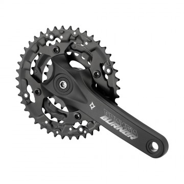 Angrenaj prowheel alu  negru  170mm  22/32/42T otel negre  pentru 7/8 pinioane (foi schimbabile)